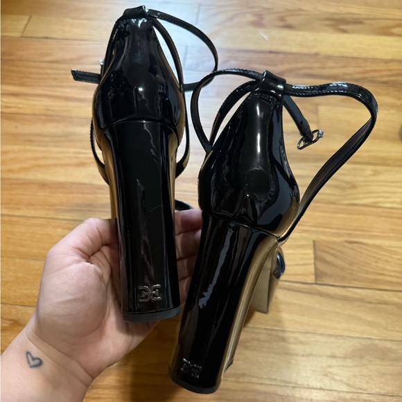 Sam Edelman | Kamille Patent Platform Heel Ankle Strap - Picture 6 of 8